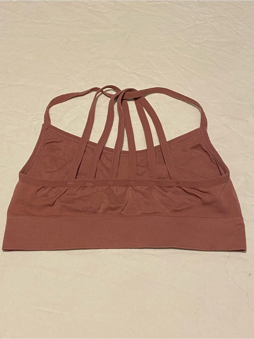 Strappy Seamless Bralette in Dusty Rose